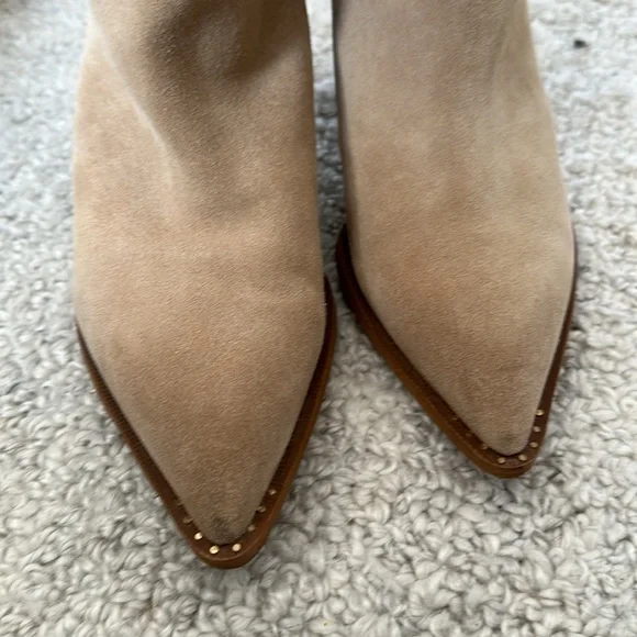 COPY - Sam Edelman size 9 light tan suede leather mid length boots - Picture 2 of 8